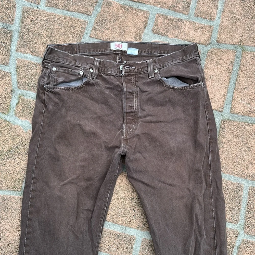 🤎🤎🤎Levi’s 501 brown jeans denim pants